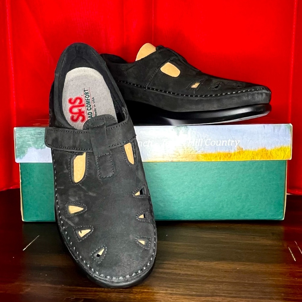 SAS - NEW in BOX - Roamer Slip On Loafer - Charcoal Women 7 Med